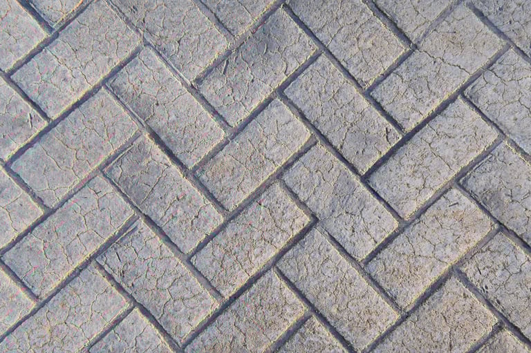 Stamped concrete texture pattern